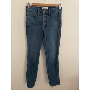 Madewell 10" High-Rise Roadtripper Supersoft Jeans in Hayes Wash Size 25P
